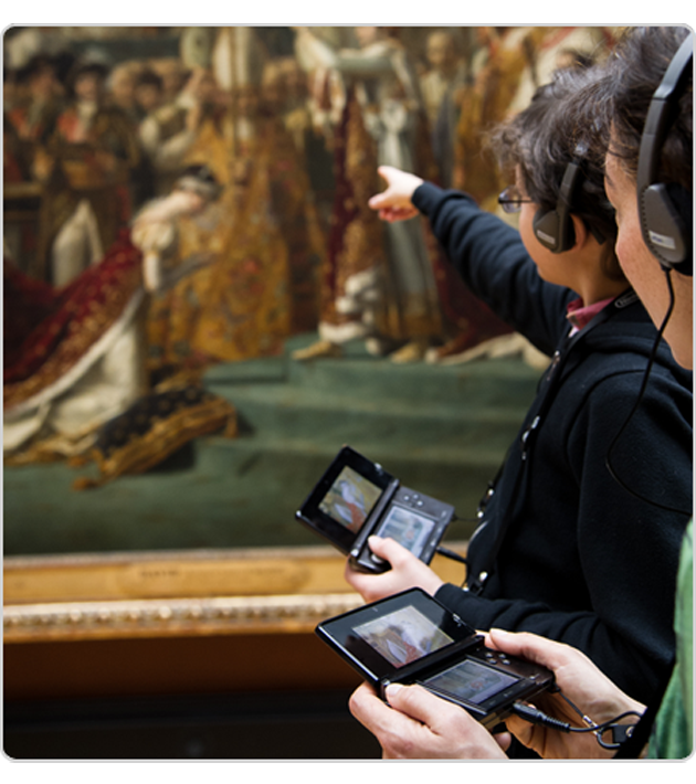 Аудиогид. Nintendo Лувр. Louvre 3ds Nintendo. Музейный экскурсовод в Лувре. Экскурсия с аудиогидом.