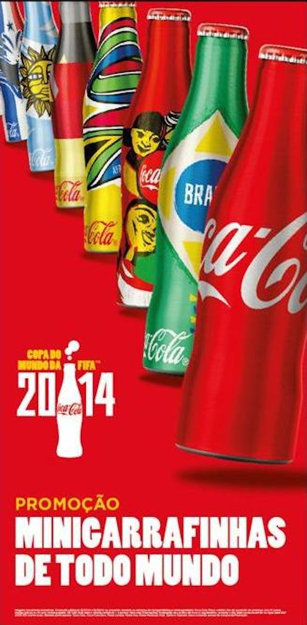 Coca Cola 2014 FIFA World Cup mini-bottles - Feel Desain | your daily